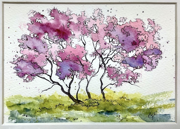 Blossom Time w/c 5x7