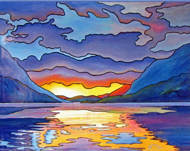 quilted sunset